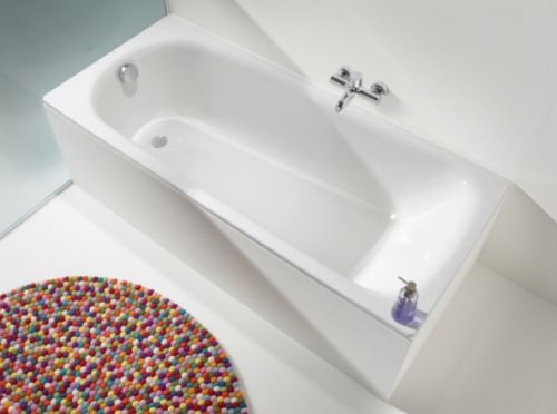 Стальная ванна Kaldwei SANIFORM PLUS Mod.373-1, размер 1700*750*410, Easy clean, alpine white, без ножек Kaldewei в Крымске