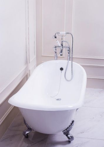 Чугунная ванна Goldman Bristol 170*76*50*55, на "орлиных когтях", в комплекте с сифоном и ножками в Крымске