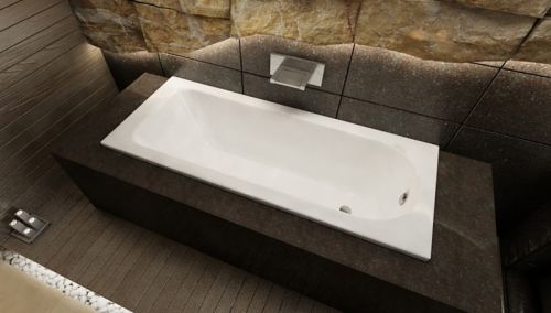 Стальная ванна Kaldwei SANIFORM PLUS Mod.373-1, размер 1700*750*410, Easy clean, alpine white, без ножек Kaldewei в Крымске