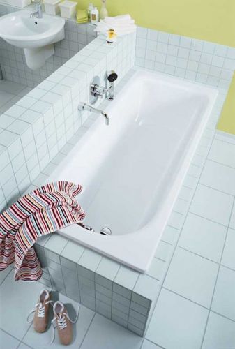 Kaldewei SANIFORM PLUS Стальная ванна Mod.363-1 170*70*41, Easy clean, alpine white, без ножек в Крымске